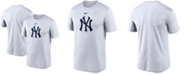 Nike Men's White New York Yankees Large Logo Legend Performance T-shirt